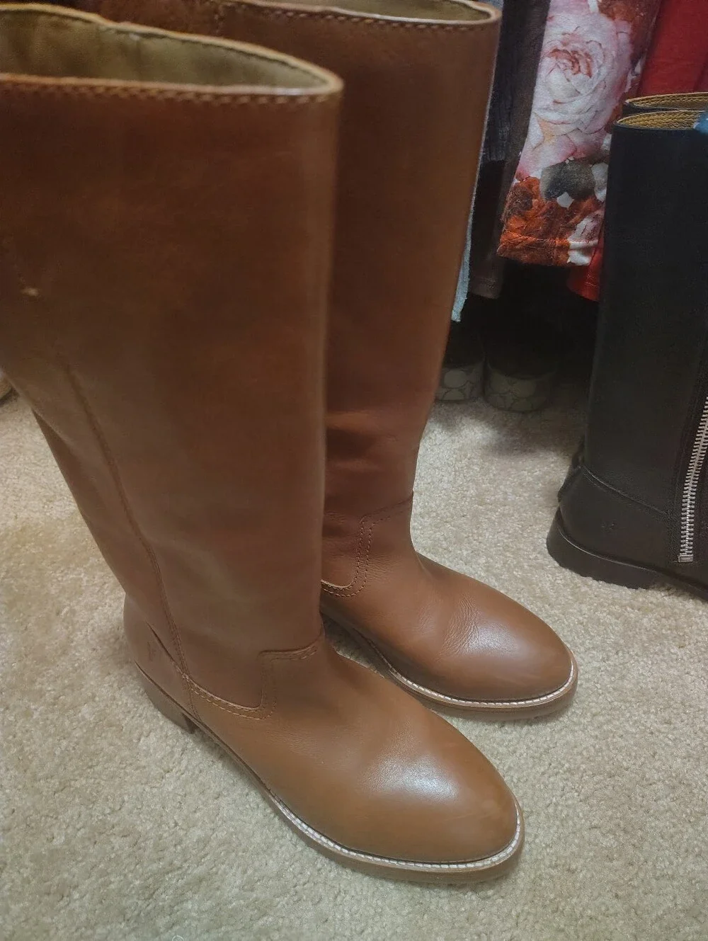 Sold 💓 💓 💓 💓 💓. Frye Camryn Classic Tall Riding Boots in Cognac Brown